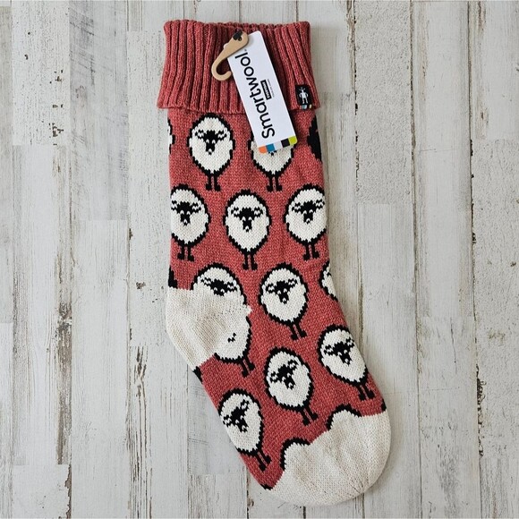 Smartwool Dusty Cedar Heather Sheep Chrustmas Holiday Stocking NWT - Picture 1 of 6